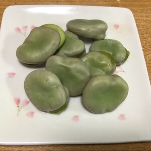 簡単おつまみ！空豆のお浸し